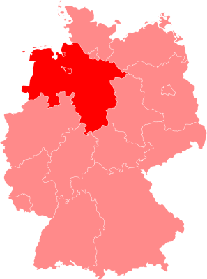 Karte Niedersachsen, Berlin & Bremen